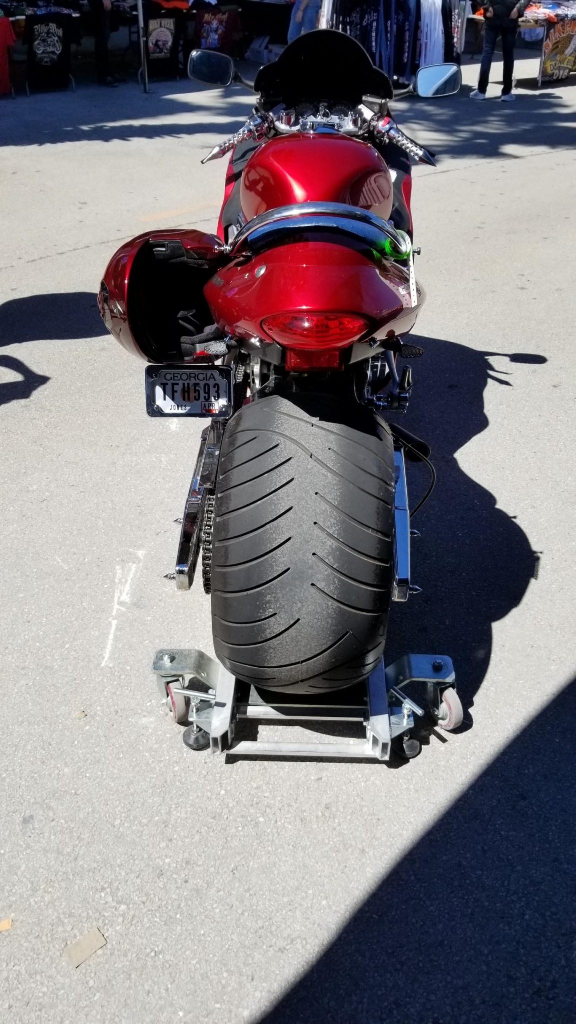 Condor Motorcycle Garage Dolly for Easy Bike Storage