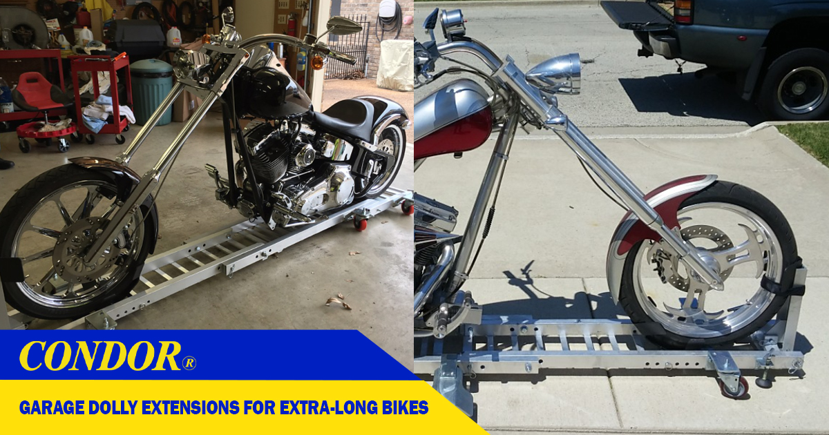 Garage Dolly Extensions for Extralong Bikes (Part GD3500EXTEND